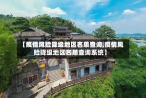 【疫情风险降级地区名单查询,疫情风险降级地区名单查询系统】