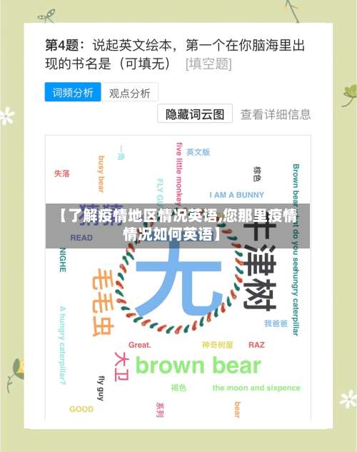 【了解疫情地区情况英语,您那里疫情情况如何英语】-第1张图片