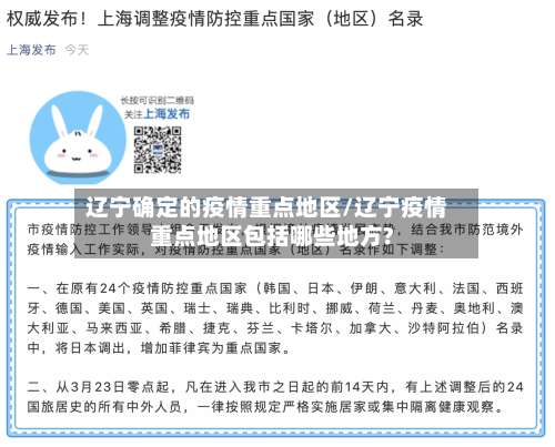 辽宁确定的疫情重点地区/辽宁疫情重点地区包括哪些地方?-第2张图片