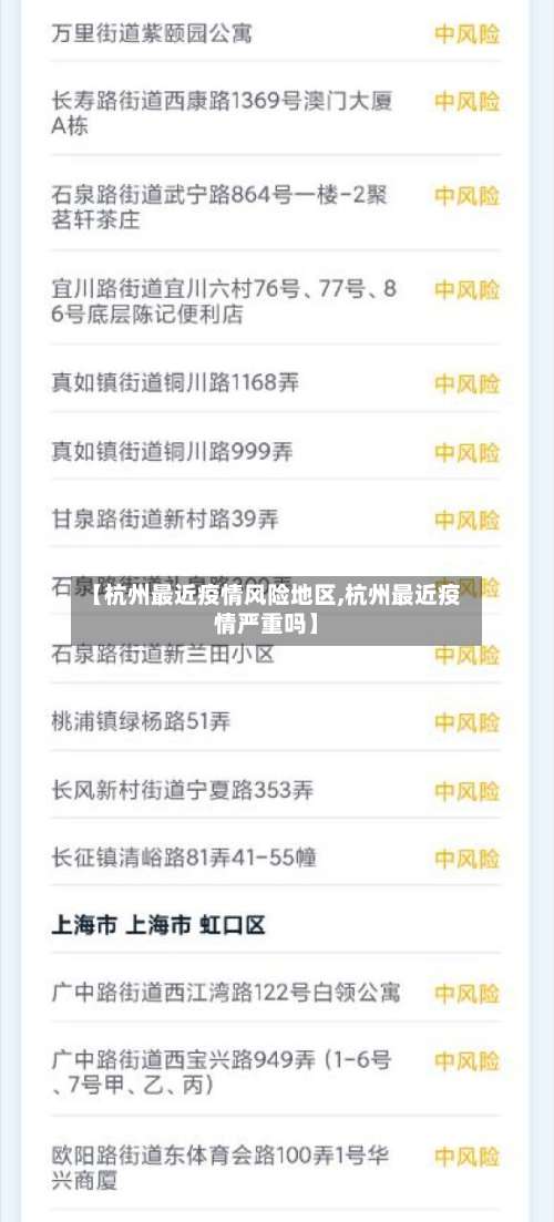 【杭州最近疫情风险地区,杭州最近疫情严重吗】-第1张图片