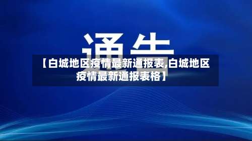 【白城地区疫情最新通报表,白城地区疫情最新通报表格】-第2张图片