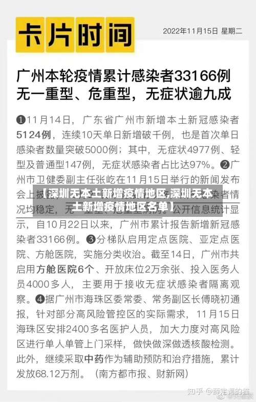 【深圳无本土新增疫情地区,深圳无本土新增疫情地区名单】-第2张图片